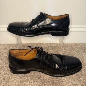 Men's Bostonian Shoes Black Leather 13 First Flex Lace Up Dress Classic Polished